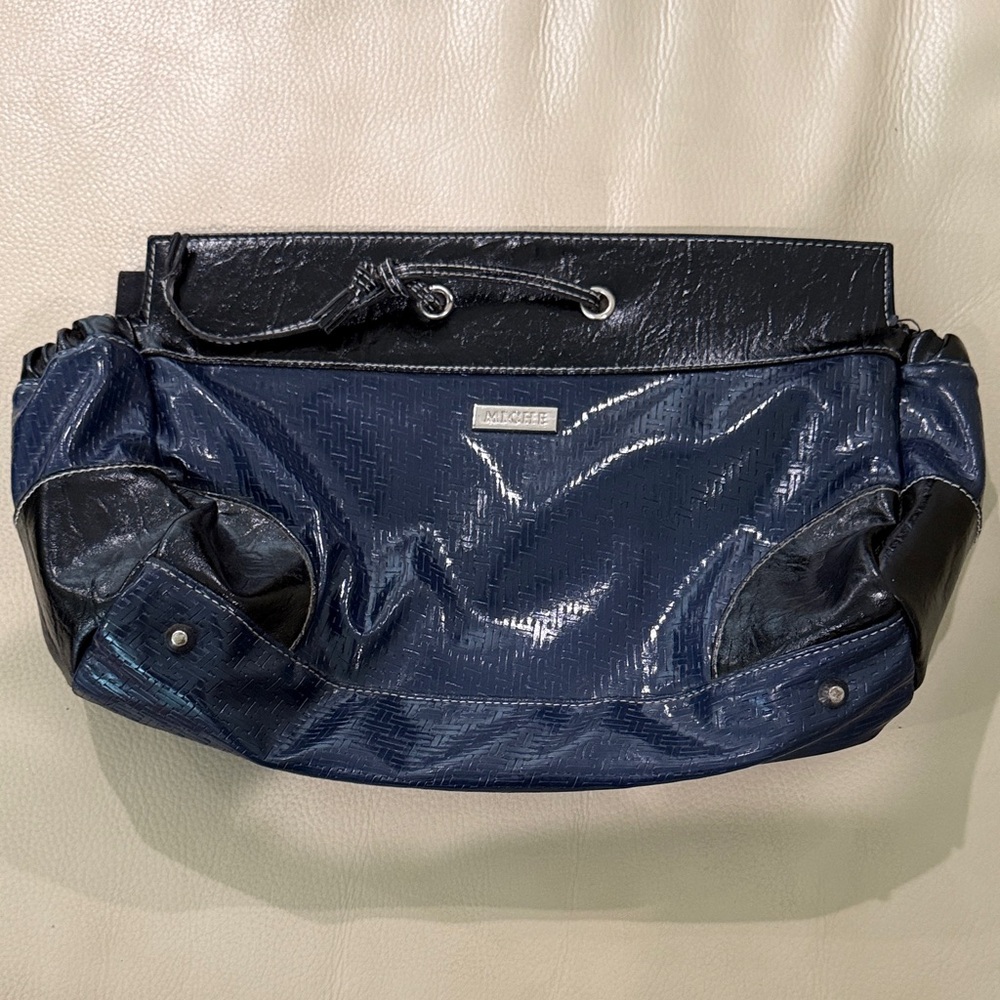 Miche Glossy Navy and Black Clutch